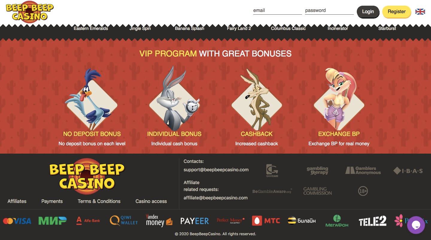 beep beep casino login