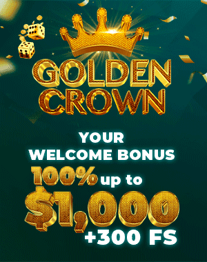 Golden Crown Casino - Up to €/$1000 + 300 Free Spins Bonus