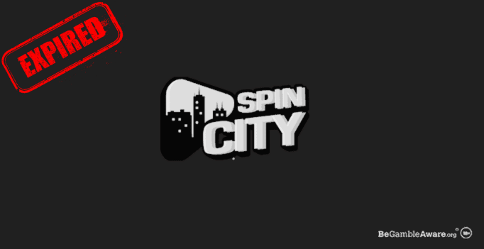 spin city casino logo expired