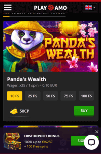 Playamo Casino Screenshot 3