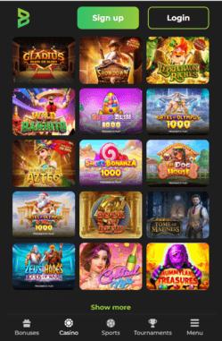 betunlim casino screenshot 2
