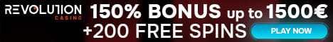 Revolution Casino Welcome Bonus