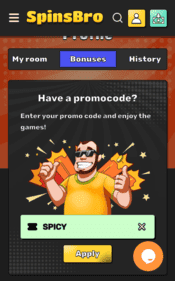 spinsbro casino screenshot 1