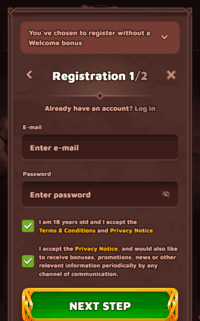 viking luck casino sign up screenshot 1