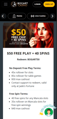 Bogart Casino Screen 2