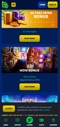 VivaWin screen 3 VivaWin Casino 20 Free Spins No Deposit Bonus