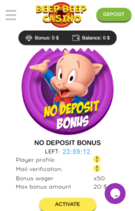 Beep Beep Casino Screenshot