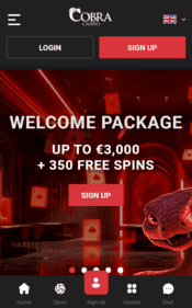 cobra casino screenshot 1