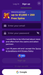 gambloria casino screen 1