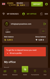 Gonzo Casino Screenshot