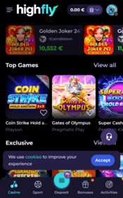 highflybet casino screenshot 1