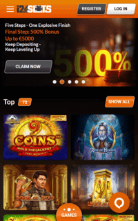 i24slots casino sign up screenshot 1