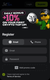 jetton casino screenshot 1