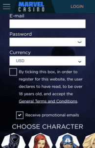 Marvel Casino Screenshot 2