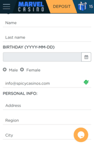 Marvel Casino Screenshot
