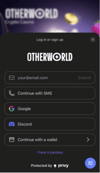 otherworld casino screenshot 2