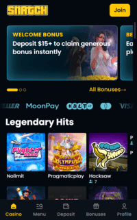 snatch casino sign up screenshot 3