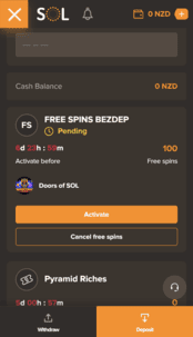 Sol Casino Screenshot 3