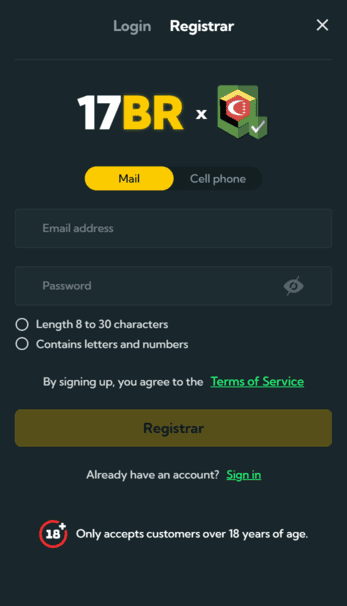 17BR Casino Screen 1