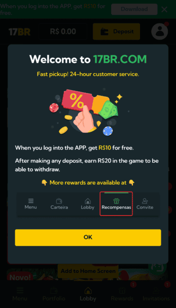 17BR Casino Screen 2