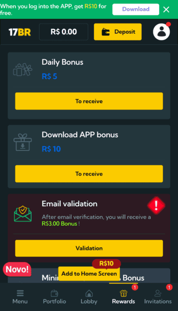 17BR Casino Screen 3