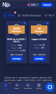 Screenshot SlotNeo Casino 2