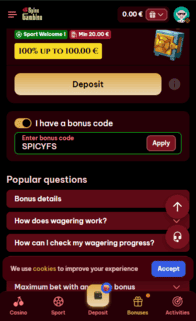 Spinogambino Screenshot 3