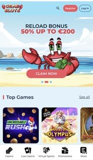 crabslots casino screenshot 1