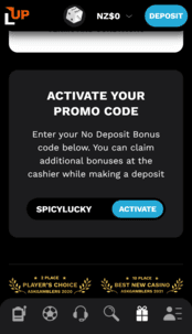 LevelUp Casino Screenshot 3