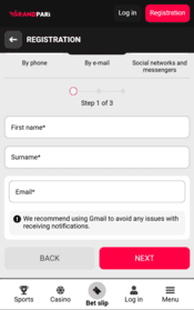 grandpari casino screenshot 3