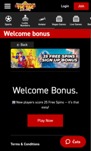 Tic Tac Bets Casino Screenshot 2