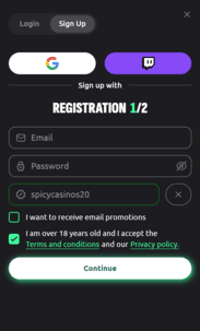 Hexabet Casino Screenshot