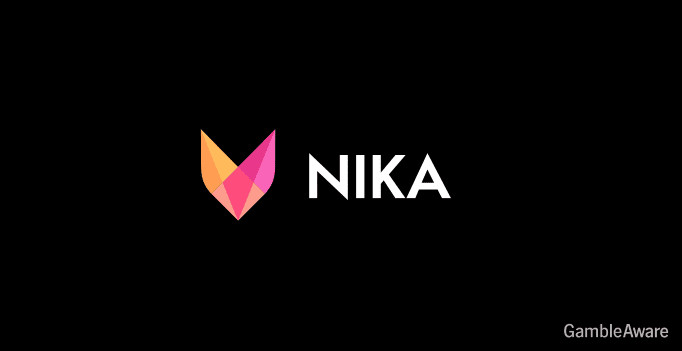 Nika Casino official logo in red and white with a distinctive crown icon.