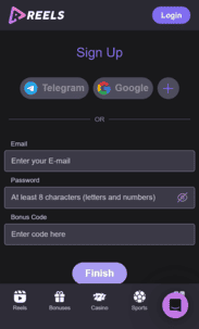 Reels Casino Screenshot 1