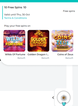 Spinoli Casino NDB Screenshot