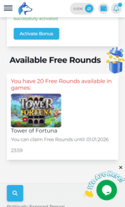 Wolfy Casino Screenshot ndb