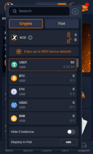 XYes Casino Screenshot NDB
