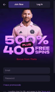ybets_casino_registration_screenshot YBets casino registration screenshot