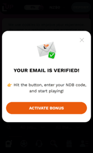 LevelUp Casino Email Screenshot 1