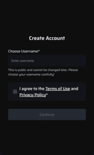 Rollify casino registration screenshot 1