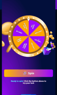 Sharkroll Casino Bonus wheel screenshot