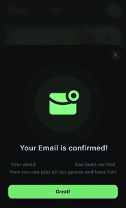 Vegabet Casino Email Screenshot