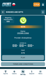 Coldbet Casino NDB Screenshot