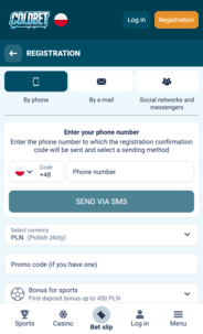 Coldbet Casino Registration Screenshot
