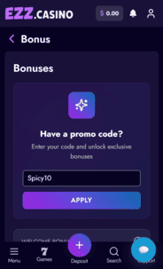 ezz casino screenshot 4