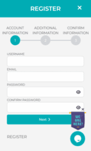 Merlin Casino Registration Screenshot