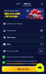 trino casino screenshot 2