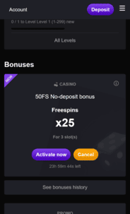 Voodoo Casino NDB Screenshot