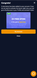 CasperBets Casino FS Screenshot