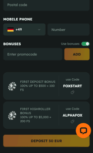 Foxslots Casino WB Screenshot